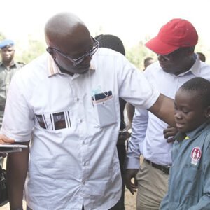 Mr-Pacifique-Kahasha-Birindwa-interacting-with-a-STEP-student DR Congo President, Tshisekedi, shows interest in STEP, sends Special Envoy